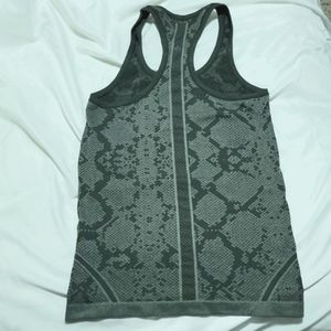 lululemon athletica Gray Patterned Tank Top